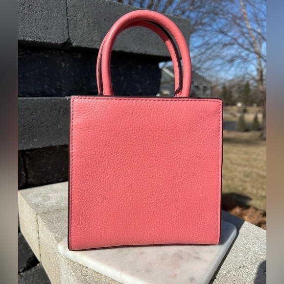 Coach Mini Pepper Taffy Pink Pebble Leather Crossbody NWOT - Picture 10 of 15